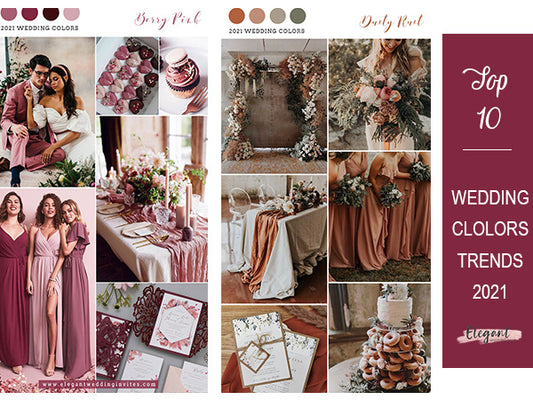 Top 10 2021 Wedding Colors Trends You Shouldn't Miss