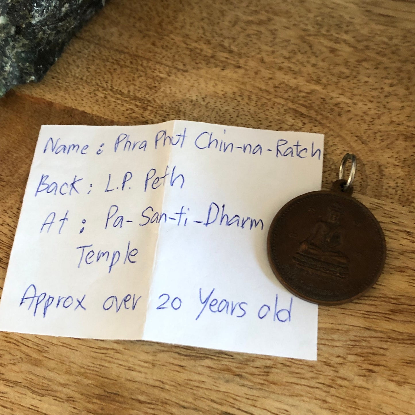 Phra Phut Chinna Ratch, LP Peth, Pa-San-ti--Dharm Temple, 20 years old, Authentic amulets from Thailand,  Talisman