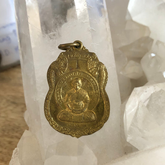 Phra Ni Yom Buddha, Hermit Pho Ta Hin Khaw, Age 10 years, authentic Thailand buddha Talisman, Pendant