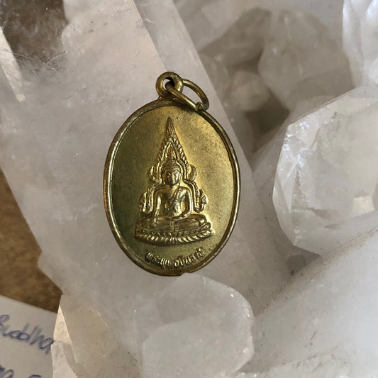 Chinna Ratch Buddha, Thai King Rama 5, Age 10 years, authentic Thailand amulet buddha, talisman, pendant coin buddha