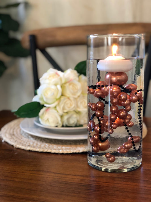 Copper/Burnt Orange Floating Pearl Decoration/Centerpiece