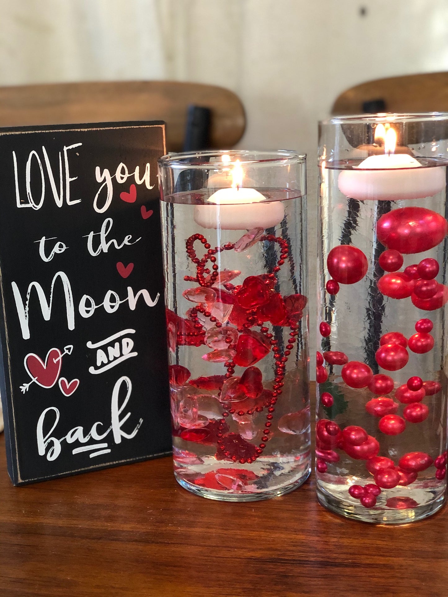 Valentines Day Decor DIY Floating Pearl Centerpiece 60pc Mix