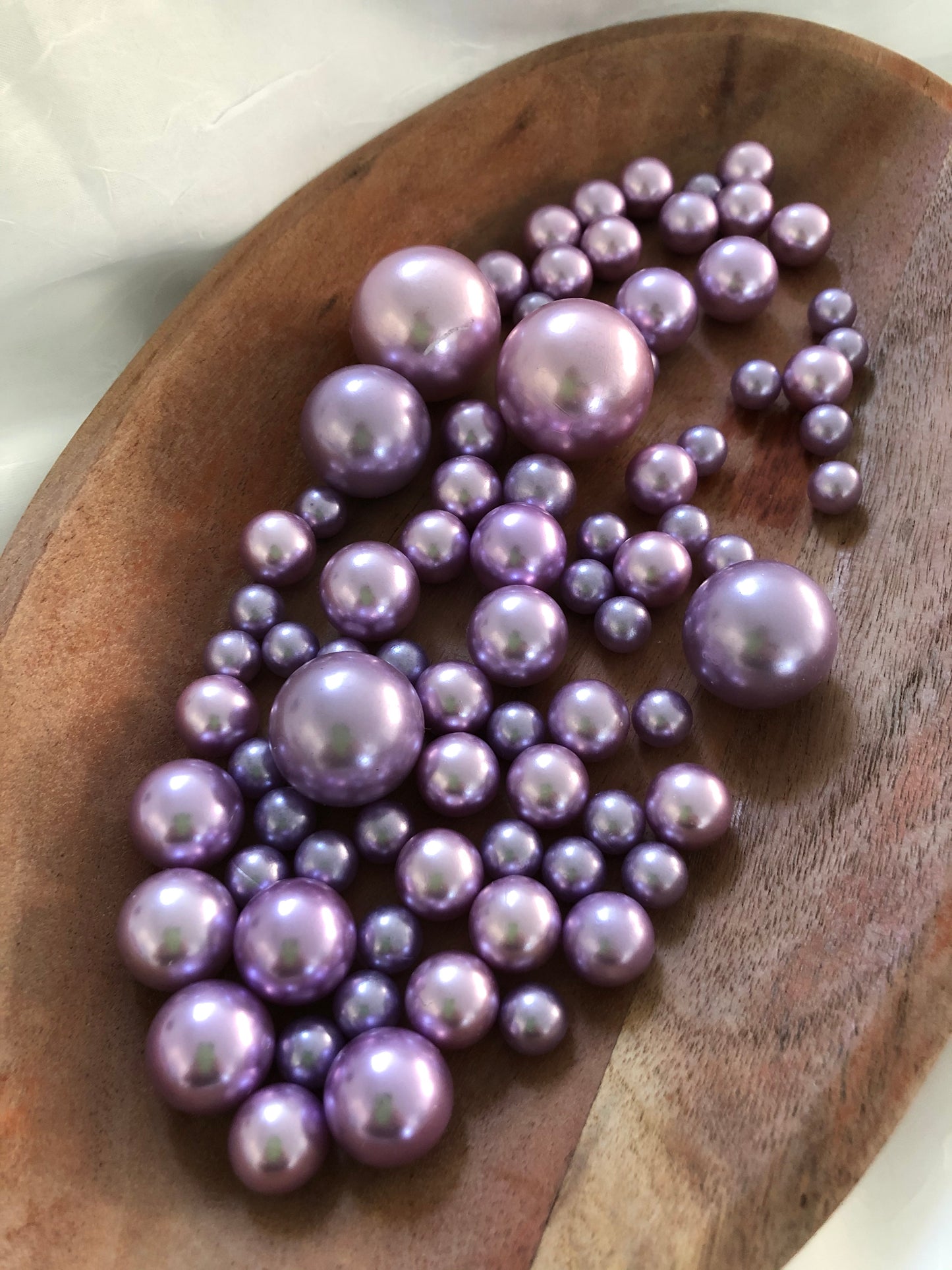 Lavender Pearl Vase Filler Pearls, Floating Pearl Decor, Table Scatters