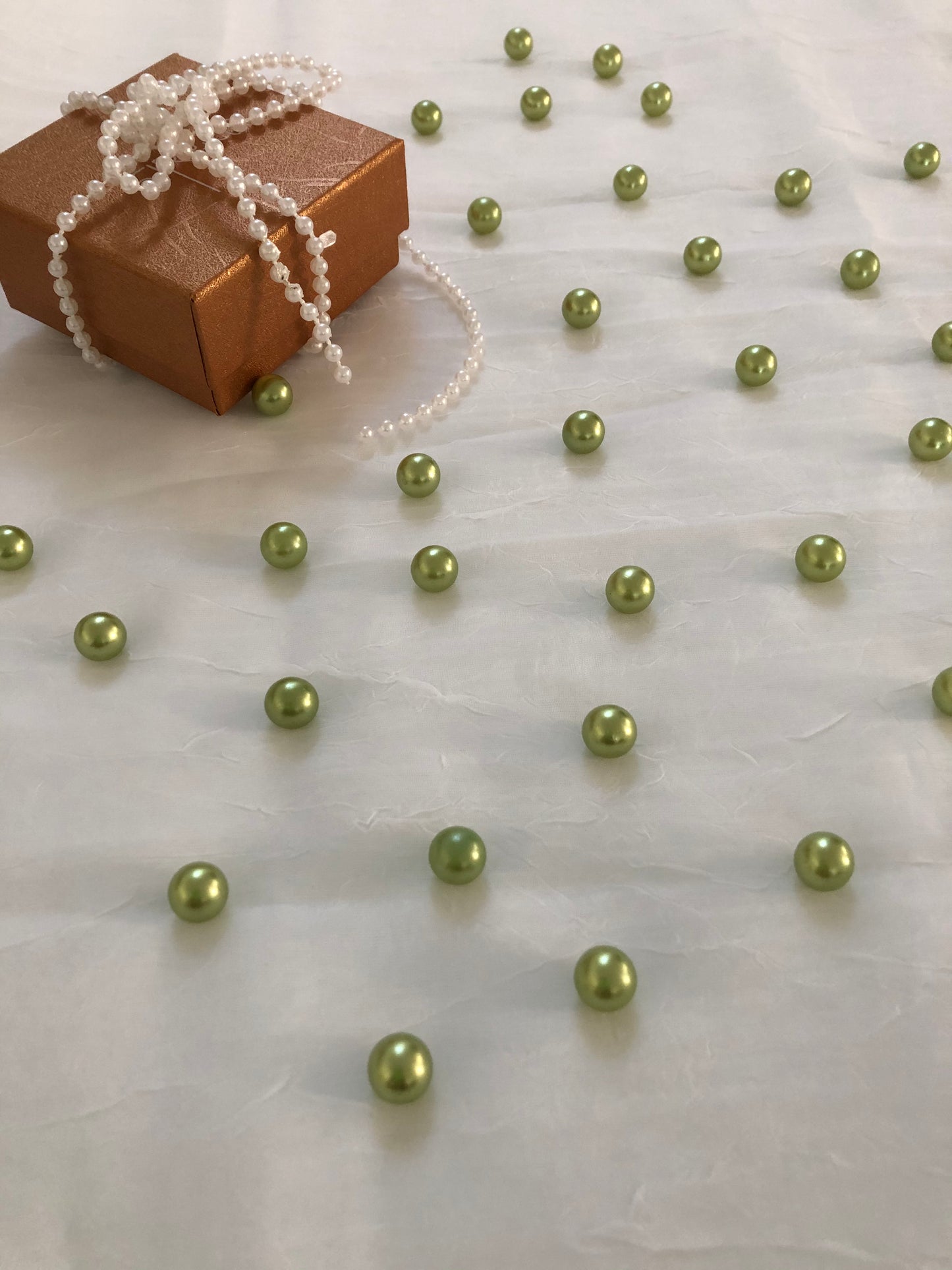 Lime Mint Green Table Pearls For Wedding And Party, Table Confetti, Vase Fillers