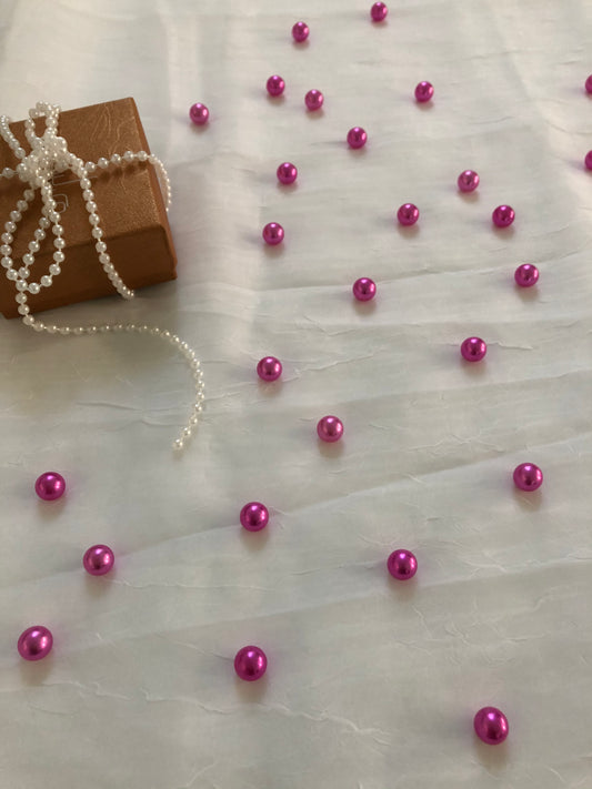 Magenta Pink Table Pearls For Wedding And Party, Table Confetti, Vase Fillers