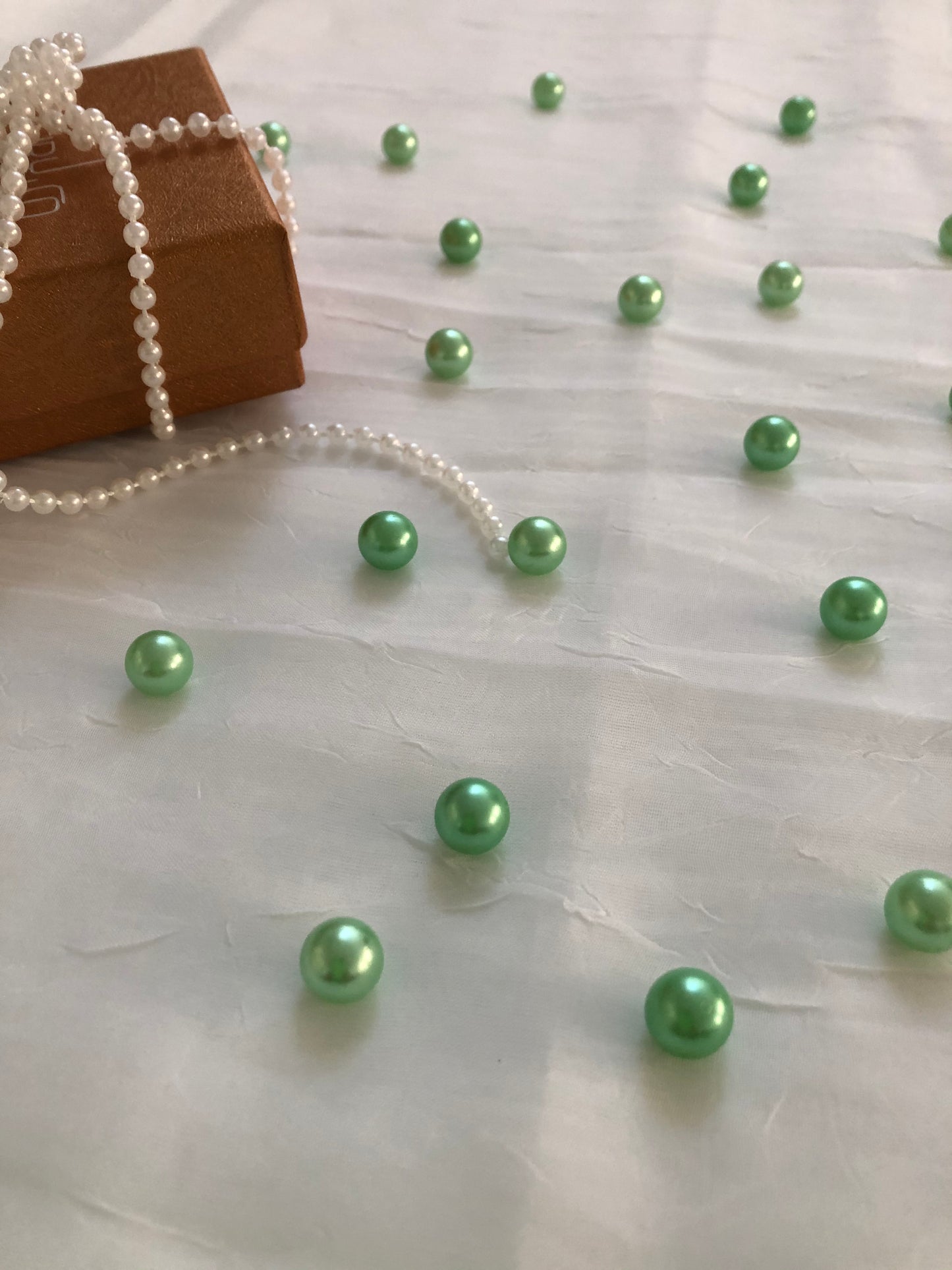 Seafoam Green Table Pearls For Wedding And Party, Table Confetti, Vase Fillers