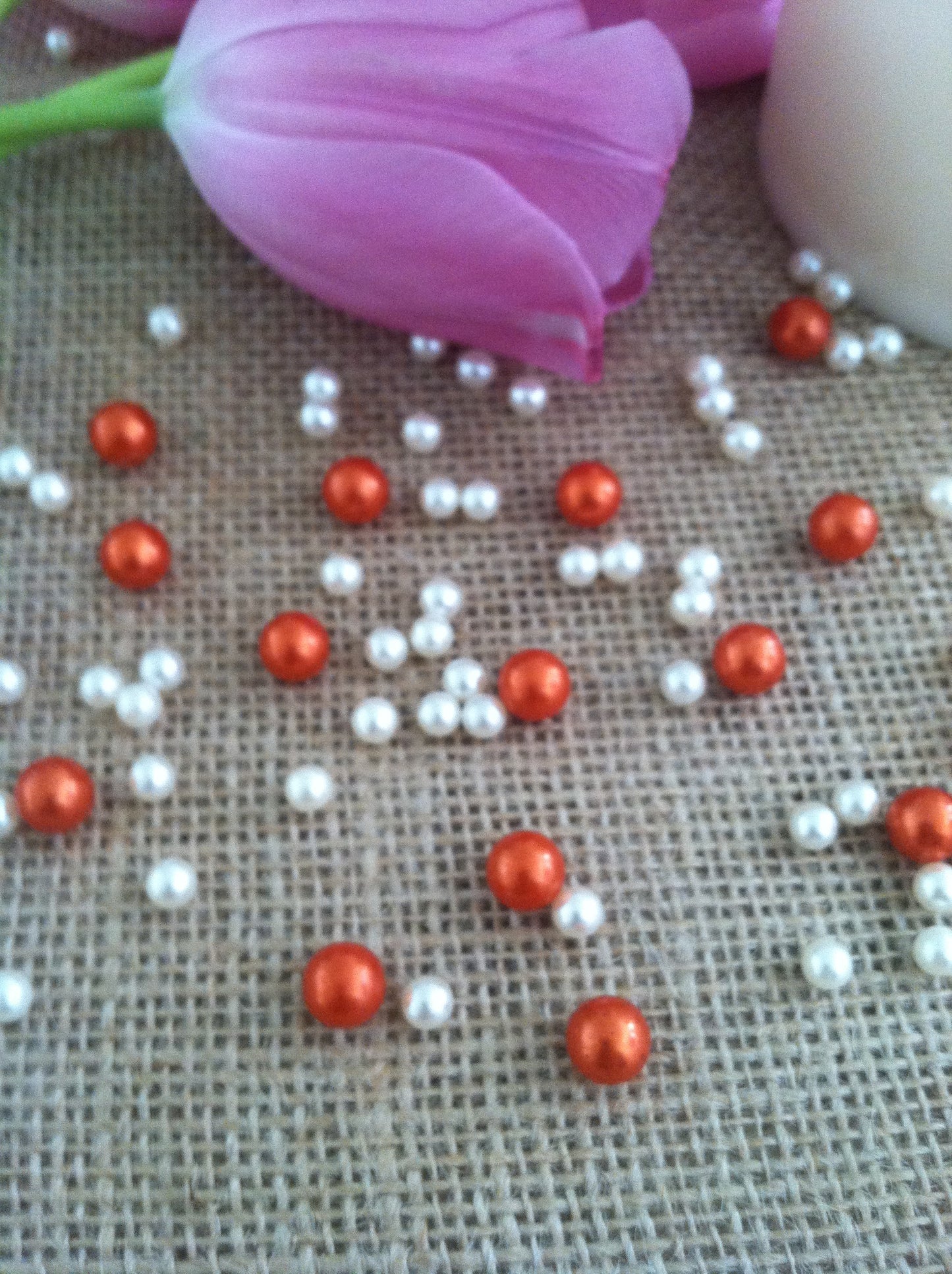 Small Pearl Confetti Mix, Table Scatters (150pc) No Hole Pearls