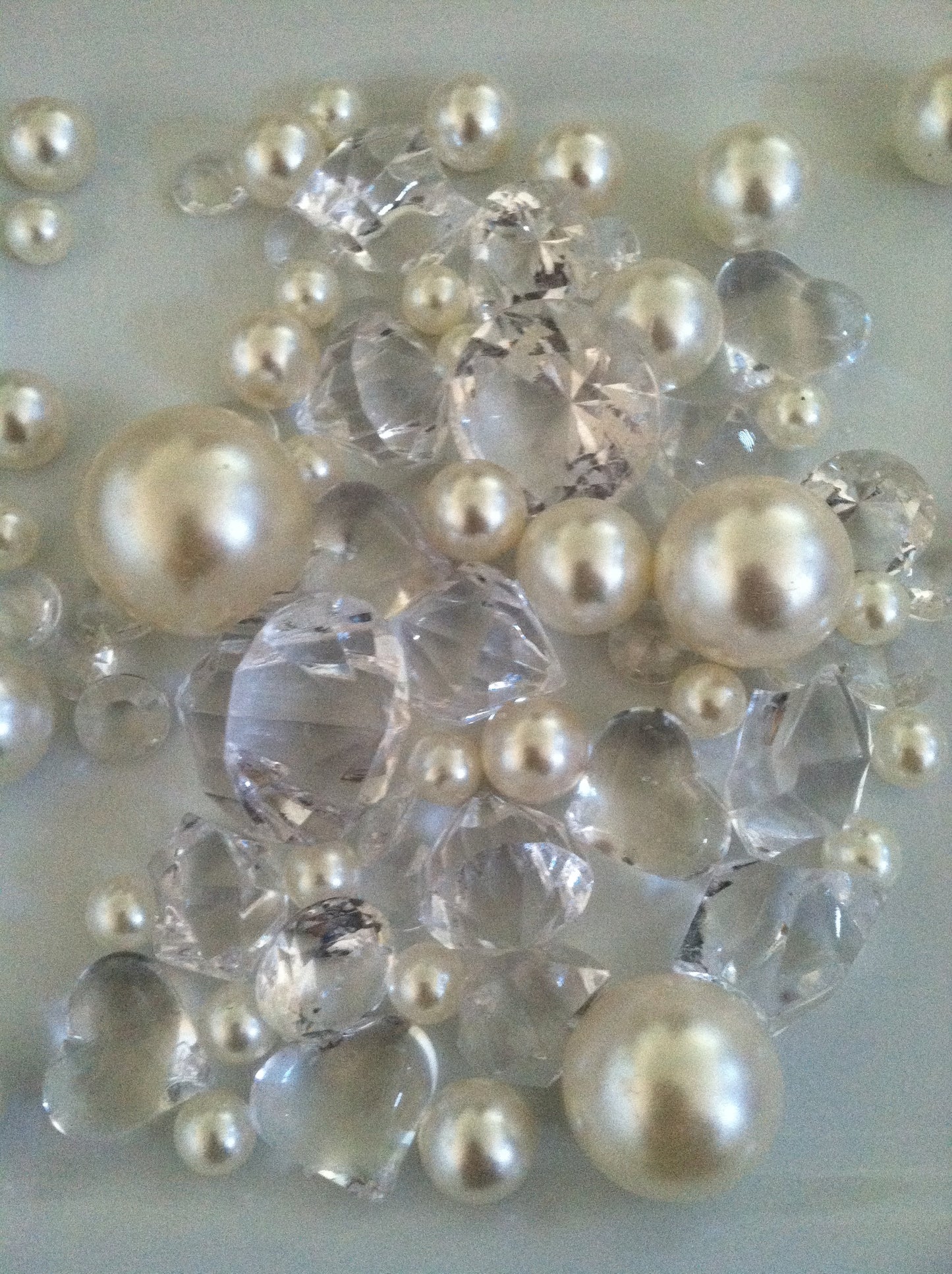 Vase Filler Diamonds, Pearls, Nuggets Gems For Table Scatters, Confetti