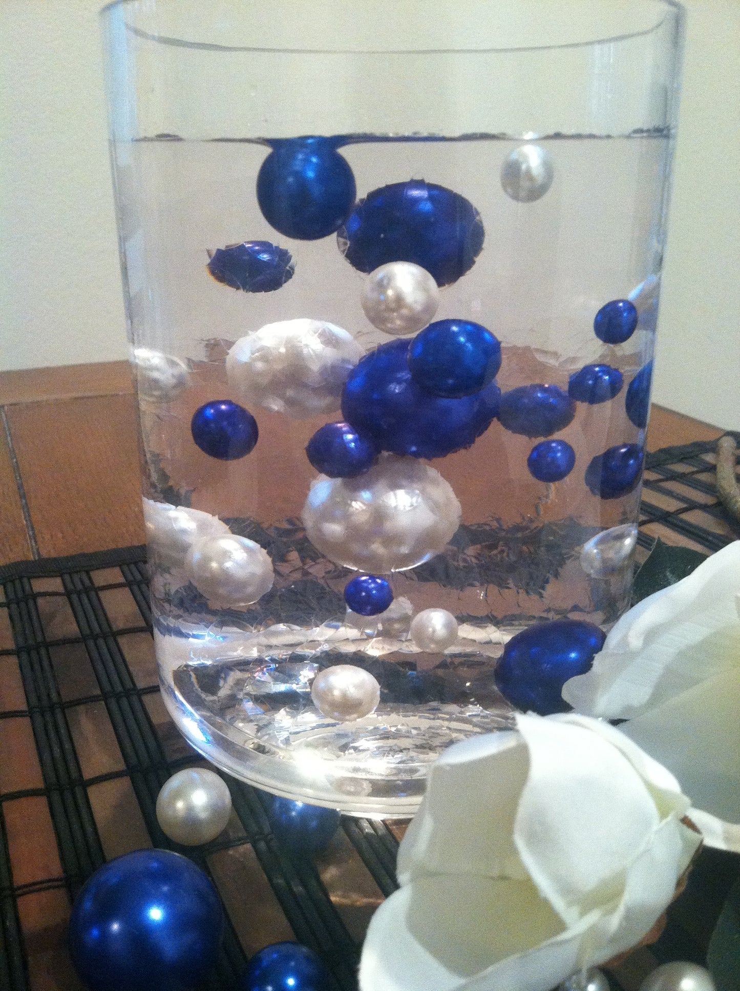 80pc Pearls For Floating Pearl Centerpieces Available in 2 color combo, Choose from 30 different colors