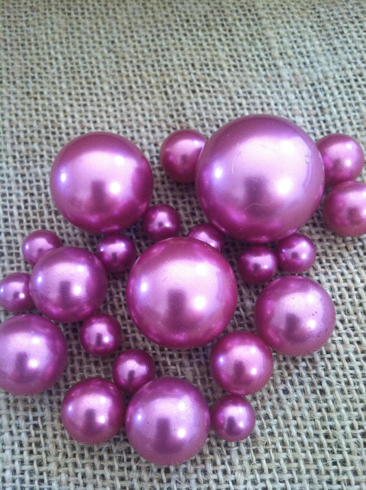 Orchid Purple Loose Pearl Beads Balls No holes(3-4-5-6-7-8-10-14-18-24-30mm) For Jewelry Repairs, Trinkets, Crafts/DIY Projects, Decorations