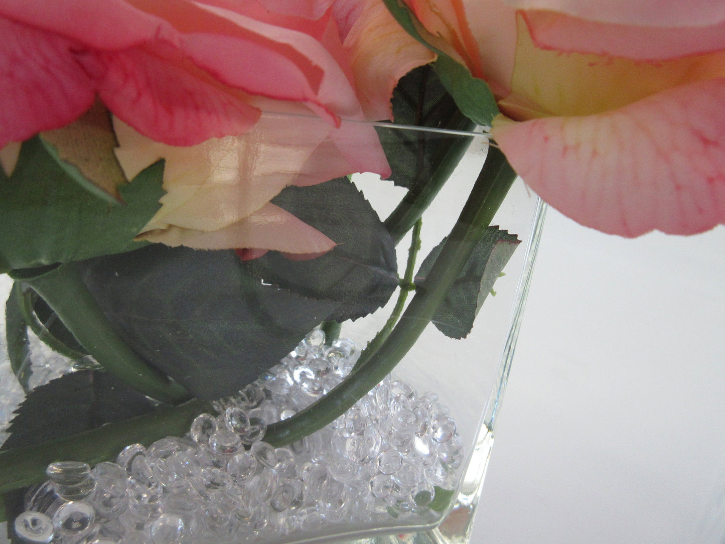 7mm Clear Mini Flat back Beads 300 pieces, Raindrop beads Vase Fillers Table Scatters, Table Confetti