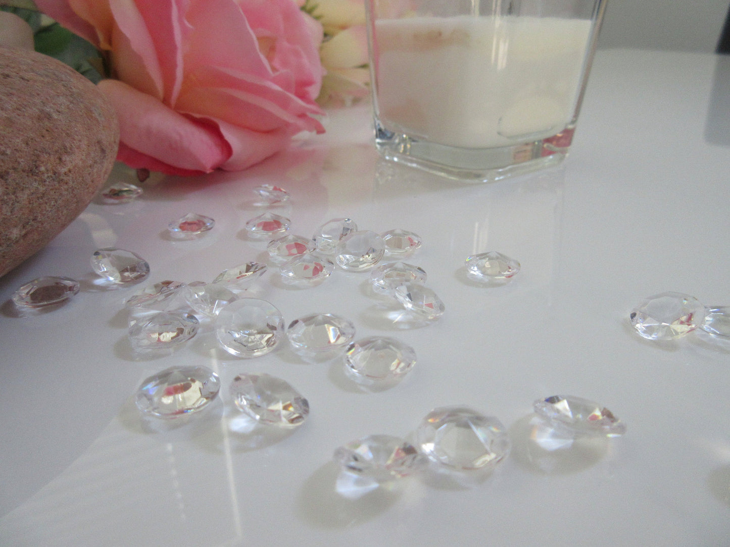 12mm Acrylic Diamond Confetti 100/pk Perfect For Table Scatters, Vase Fillers