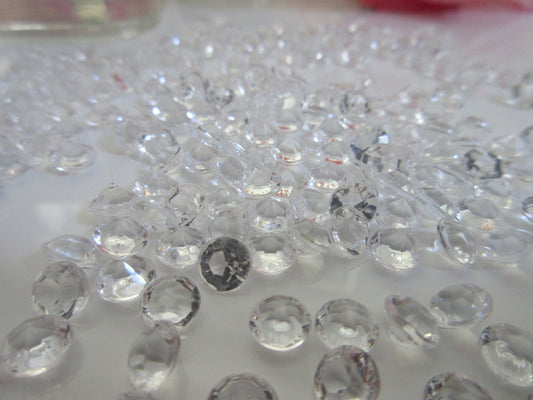 6mm/1000/pk Clear Acrylic Diamond Table Confetti, For Wedding Table Scatters, Vase Fillers, Decors, Embellishment