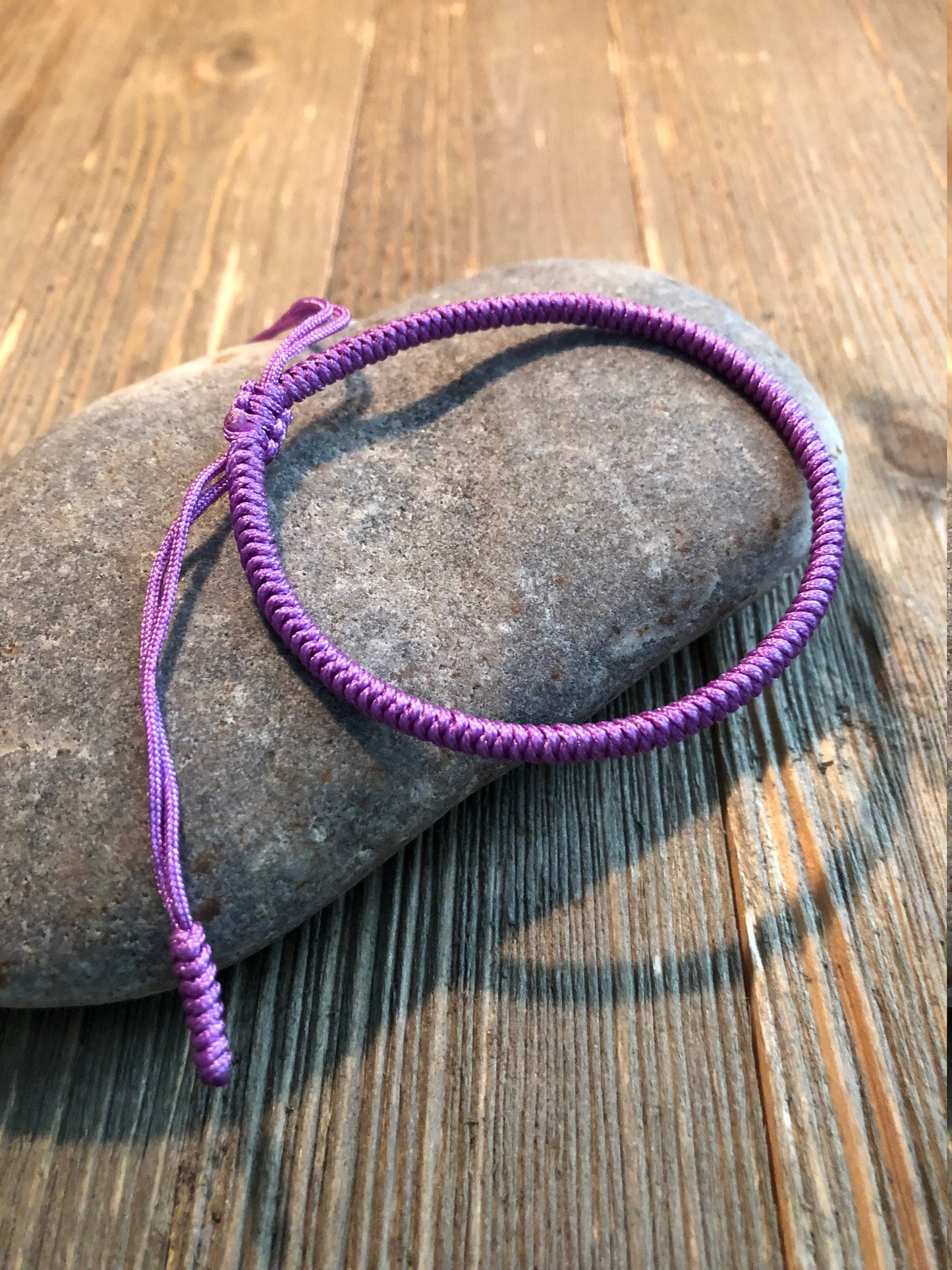 Lucky Knot Bracelet Tibetan Buddhist Lucky Knots Bracelet Lavendar For Peace Spirituality Purifying