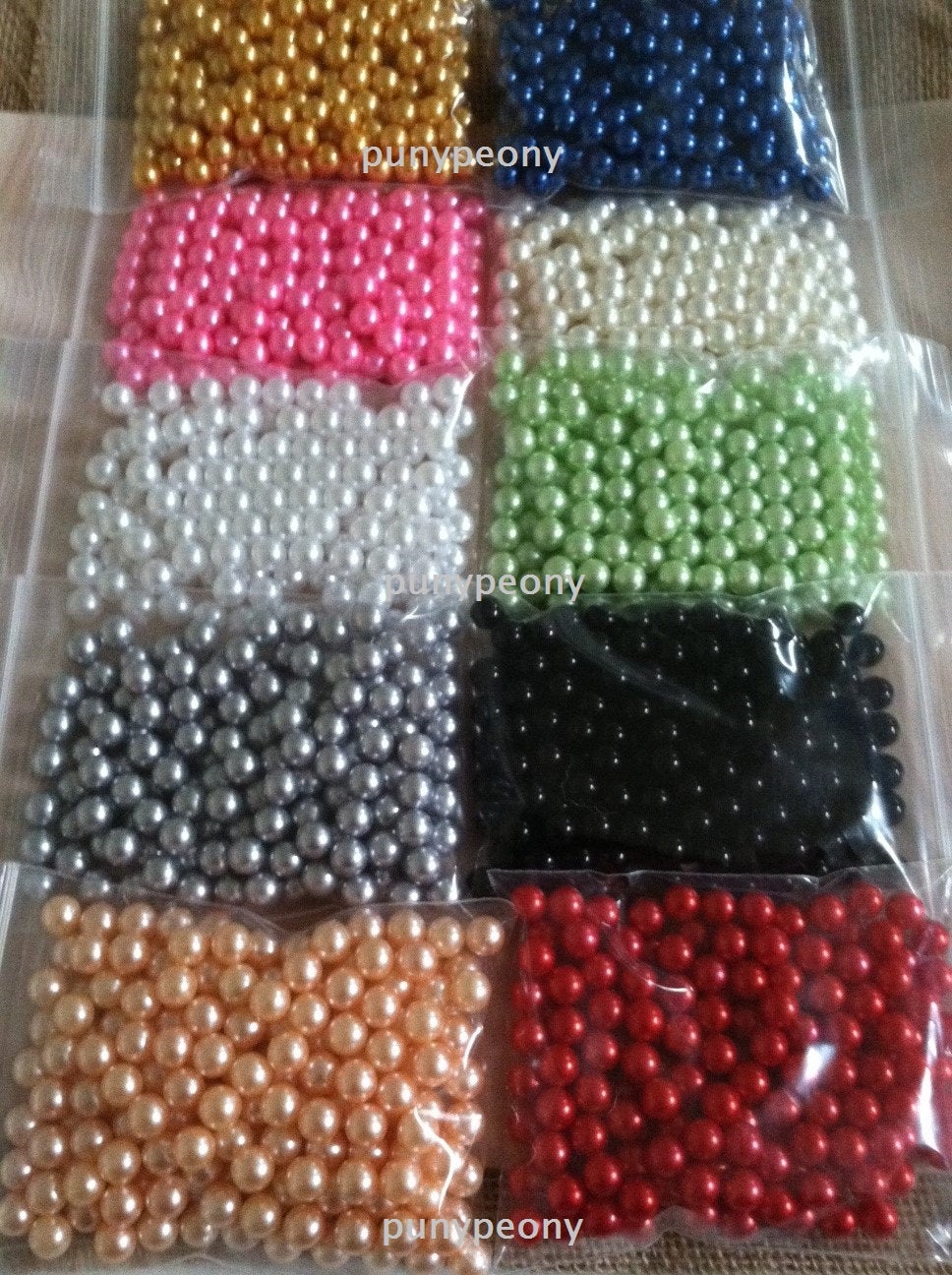 8mm Pearls no holes-100pc, Candle Glass Fillers, Wedding Pearl Confetti, Ivory/White/red/Black/pink/seafoam green/green/orange, DIY Crafts