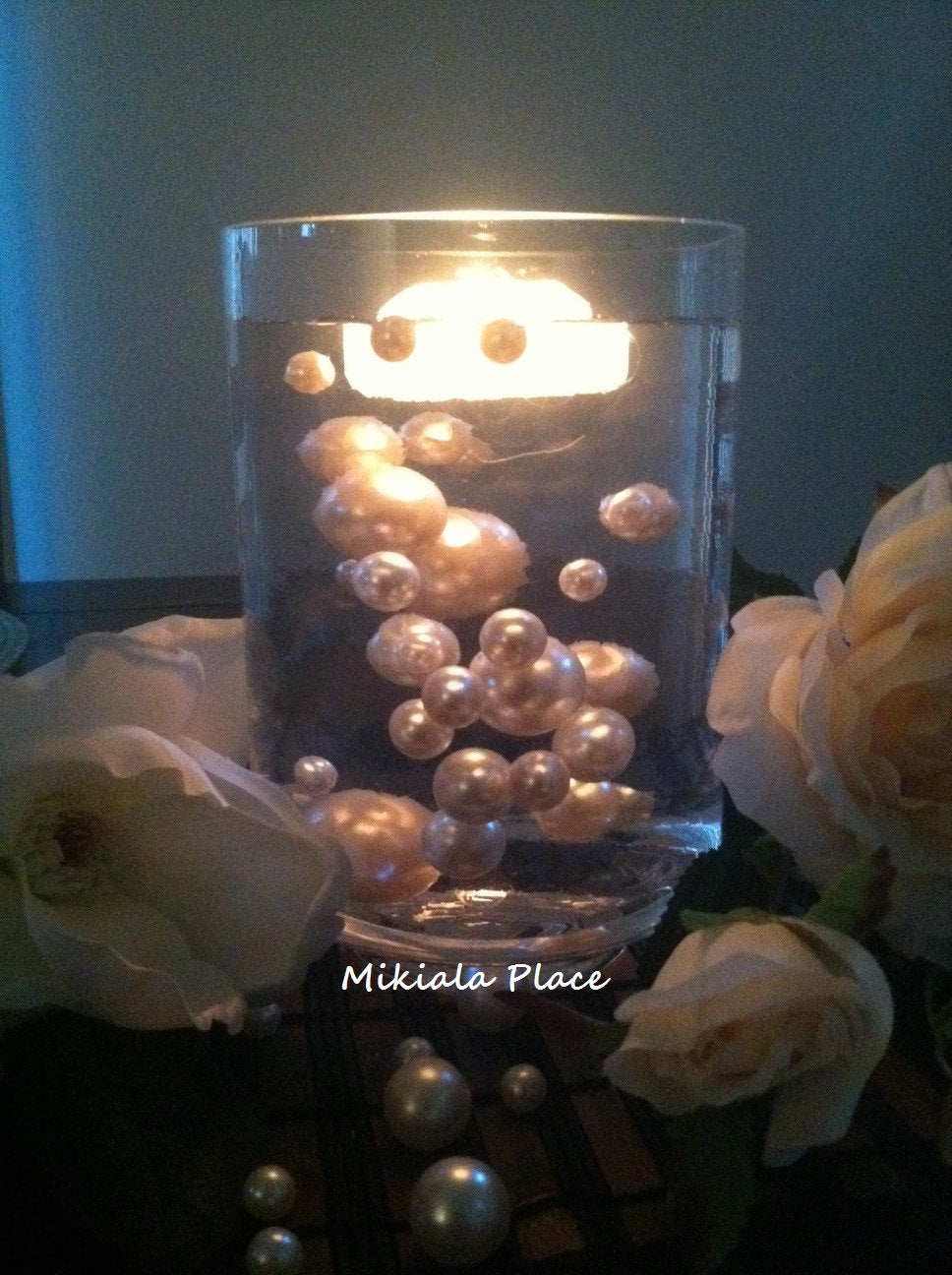 Ivory/White Jumbo Floating Pearls For Vase Fillers, Birthday, Wedding Centerpiece, Table Confetti, Scatters