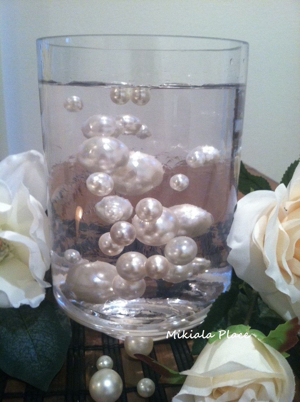 Ivory/White Jumbo Floating Pearls For Vase Fillers, Birthday, Wedding Centerpiece, Table Confetti, Scatters