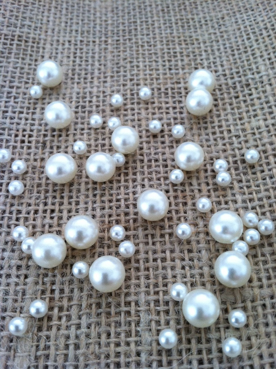 Ivory Loose Bulk Pearl Balls No holes(3-4-5-6-7-8-10-14-18-24-30mm) For Jewelry Repairs, Trinkets, Crafts/DIY Projects, Decorations