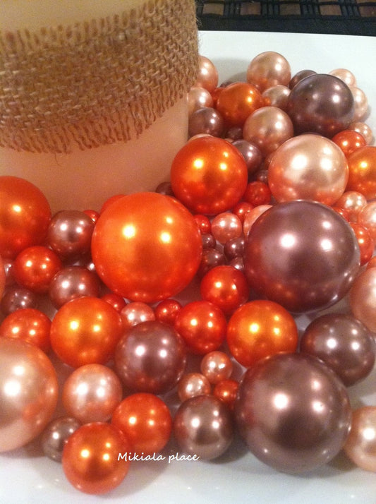 Fall Autumn Floating Pearls Vase Fillers Wedding Fall Floating Pearls