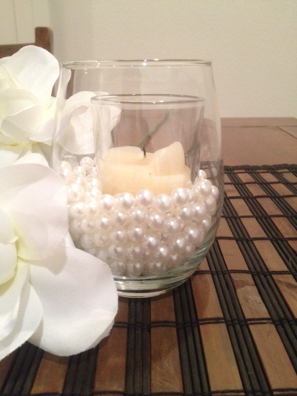 8mm Pearls - no Hole Vase Filler Pearls, Table Scatter/Confetti/Craft Jewelry Repair- 300 Pieces