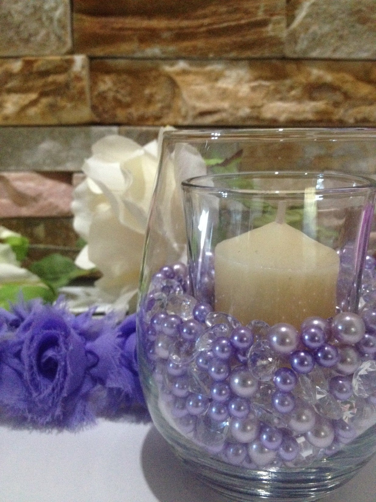 Diamonds And Pearls Table Scatter, Teal Blue & Light Blue Table Confetti, Vase Filler Pearls For Candles, Wine glass